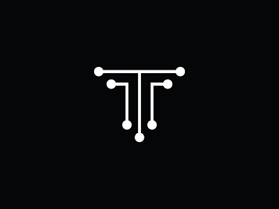 T-Circuit circuit letter logo t