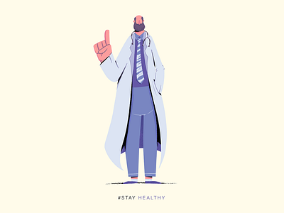 Doctor #stayhealthy cartoon character characterdesign covid19 design doctor health medical photoshop precreate process stay stayhealthy stayhome