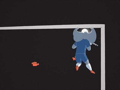 THE ELEPHANT 🐘 animation cartoon cel animation character character design elephant football goal illustration motion design player score soccer