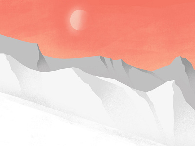 Cordillera Andina art background cartoon color design draw illustration mountains red scene