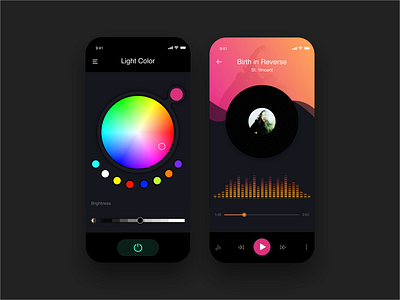 light smart home app ui