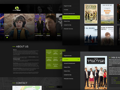 July august Mobile web design desktop films productions ui web