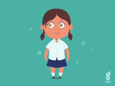 School Girl character design