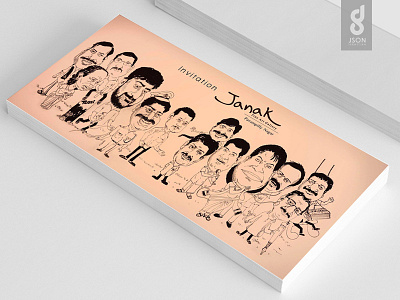 Caricature_Invitation Card caricature graphic design