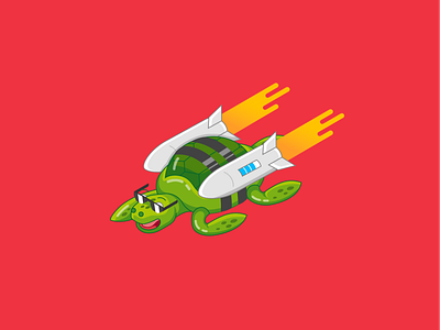 Enterprise illustration turtle vector