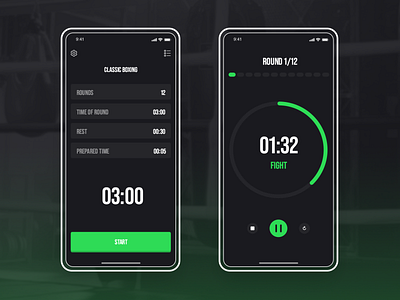 Boxing Timer UI/UX - Flutter App Project