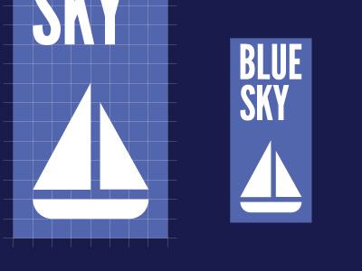 Blue Sky blue logo nautical sky