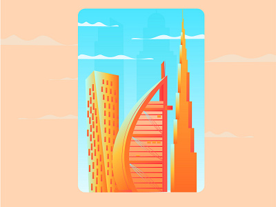 Dubai design dubai illustration travel