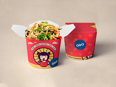 Q&O Food Box v.2 branding branding design design illustration logo package design packaging packaging design vector