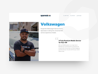 Landing Page For Car Servicing car landing page servicing ui ux