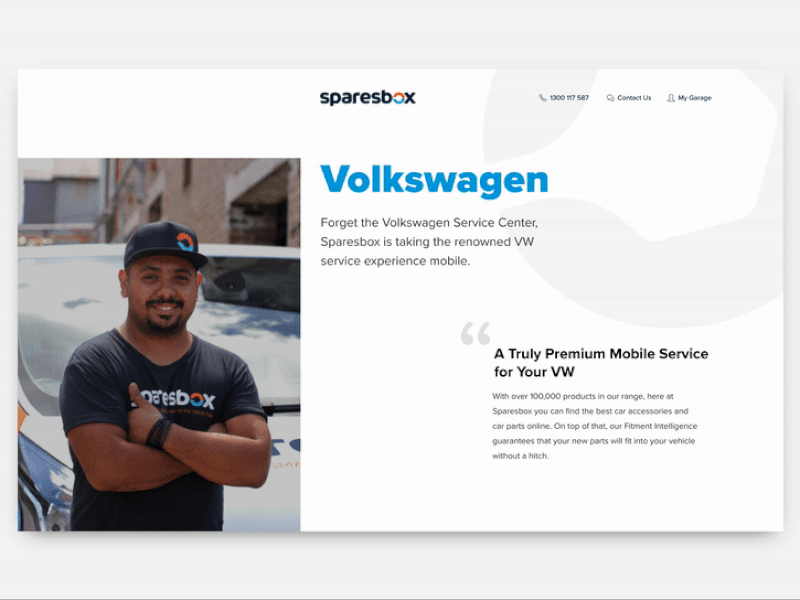 Landing Page For Car Servicing Motion animation car motion servicing ui ux web