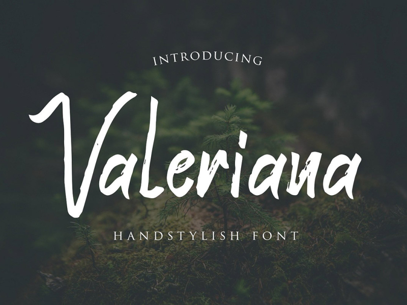 Free Valeriana Handstylish Font by Team Account Creativetacos on Dribbble