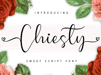 Free Chiesty Script Font brush calligraphy corporate cover display elegant font handletterd handlettering handmade handwriting header hot letter lettering font logotype modern natural poster premium