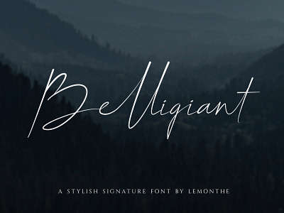 Free Belligiant Signature Font beautiful font branding font calligraphy font classy font elegant font feminine font handwriting font handwritten font lettering font logo font luxury font minimalist font modern font quote font script signature font stylish font