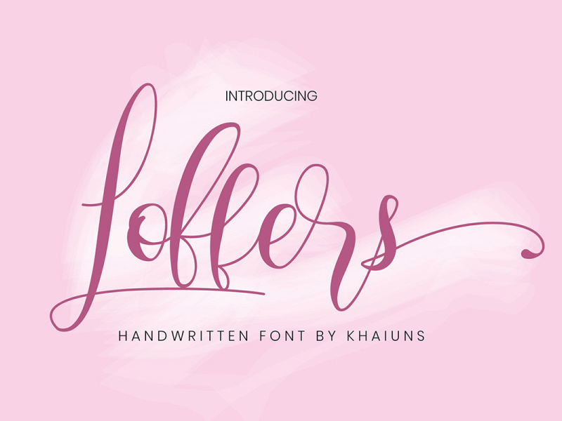 Free Loffers Handwritten Font vintage typography script sans retro playful notebook marker pen handdrawn hand lettering hand drawn fun fonts fancy elegant cool contemporary clean calligraphy bouncy