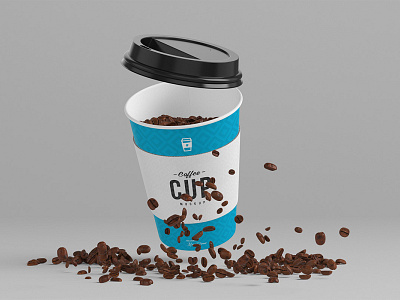 Free 8oz Coffee Cup Mockup