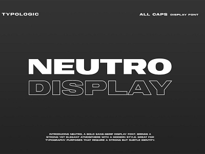 Free Neutro Display Font beauty black bold font books brand classy classy font clothing editorial elegant font fashion headline hipster logo font luxury masculine font minimal minimalist modern font poster