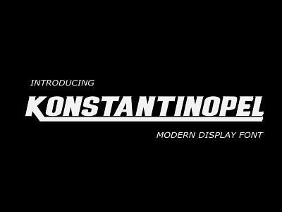 Free Konstantinopel Display Font