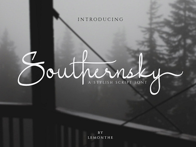 Free Southernsky Script Font art branding logo creative design font handwriting font handwritten font instagram font logo font modern personal logo photographer logo photography logo redy studio signature font