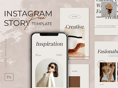 Free Stylish Instagram Story Template apparel clean creative design discount fashion feed feminine instagram pack post product psd sale social media story white zakeisha