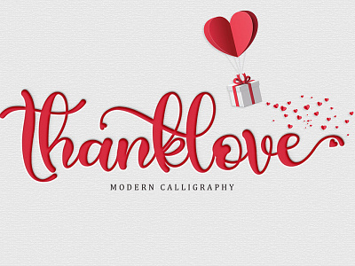 Free Thanklove Calligraphy Font 70s 80s alternate bold font bold script classic display display font expressive font duo fresh font handcrafted lettering logotype modern font oldschool pop art poster retro