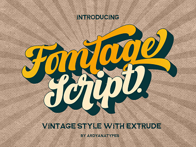 Free Fomtage Script Font 1 app branding creative design illustration logo modern typography ui vector