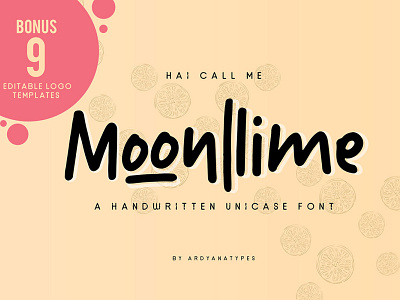 Free Moonlime Handwritten Font bold brush brushed brutal fashion font french hand lettered font hand lettering ink logo paint painted rough script script font typeface watercolor watercolour