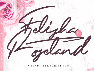 Free Felisha Roseland Script Font beautiful font branding business card design elegant handwritten logo luxury font modern project signature font stylish font tint