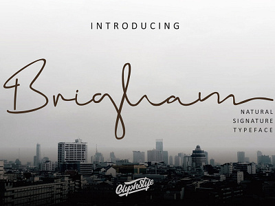 Free Brigham Signature Font blog blog theme brush brush font curvy font elegant fancy feminine feminine font font font bundle girly font hand lettering ink instagram font love font modern