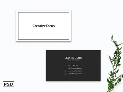 Free Simple & Clean Business Card Template