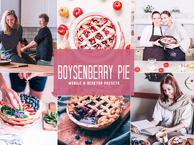 Free Boysenberry Pie Mobile Desktop Lightroom Presets adobe lightroom blogger bundle cinematic clean collection desktop preset edit film filter instagram jpg lifestyle luxury mobile presets old photography portrait premium