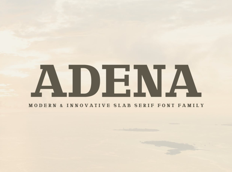 Adena Slab Serif Font Family