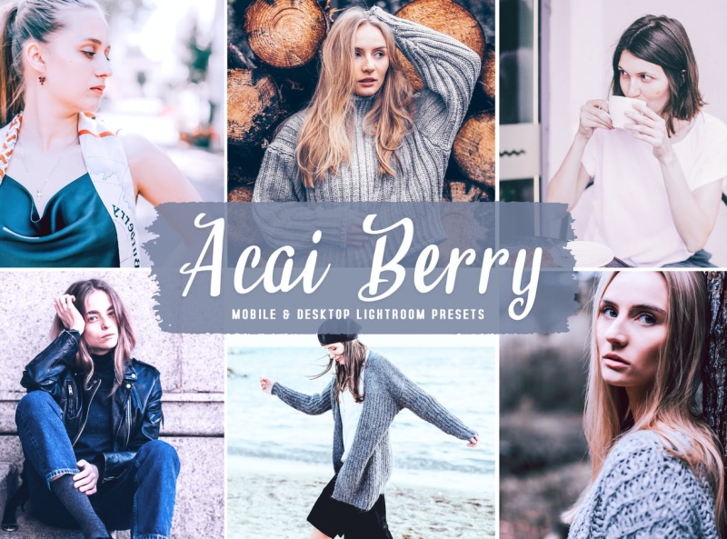 Acai Berry Mobile & Desktop Lightroom Presets adobe lightroom beauty best lightroom bright camera raw cinematic creative dng faded fashion filters instagram lightroom lightroom pack lightroom presets lrtemplate matte mobile modern