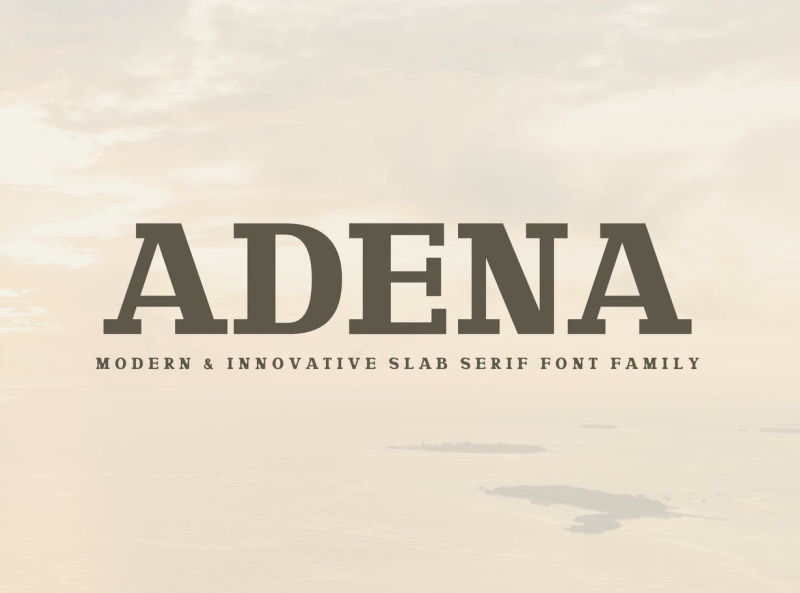 Adena Slab Serif Font Family