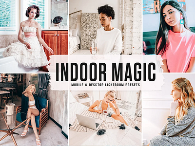 13 Indoor Magic Mobile & Desktop Lightroom Presets lightroom presets mobile presets premium