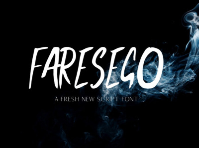 Faresego Script Font creative font graphic design illustration modern signage typeface ui