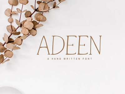 On Sale - Adeen Handwritten Font branding clean creative design font fonts logo modern monoline script signature font wedding invitation