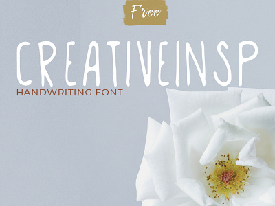 Creativeinsp Handwriting Font clean creative design font playful textured travel