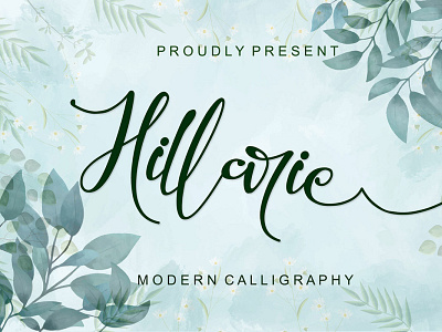 Hillarie Calligraphy Font Free pen