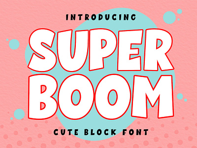 Super Boom Display Font creative font hand drawn line modern pen