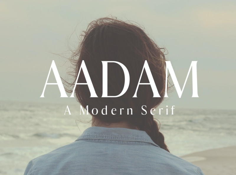 Aadam Modern Serif Font Family minimal modern