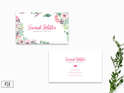 Floral Business Card Template V2