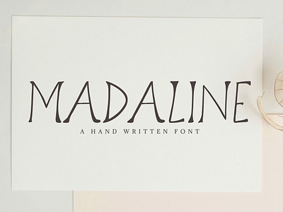 ⚡️ Madaline Handwritten Font