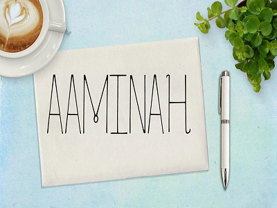 Free Aaminah Handwriting Font