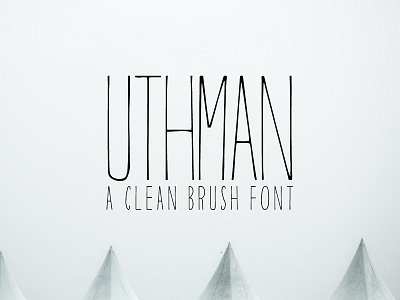 Free Uthman Brush Thin Font