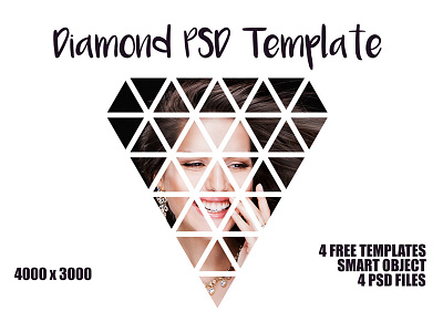 4 Free PSD Diamond Actions Template diamond psd template free diamond psd tempalte free diamond psd template free psd template psd template smart object