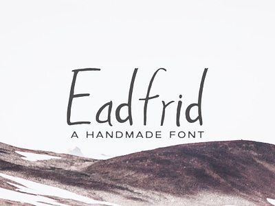 Free Eadrifd Handmade Font character characters display font hand-lettered fonts handmade handwriting fonts letter lettering lettering fonts letters modern poster print printing type quote sans sans-serif symbol wedding fonts