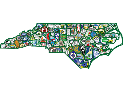 North Carolina County Seal Map