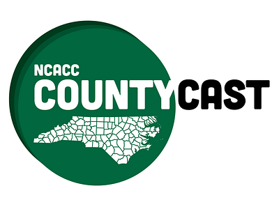 CountyCast Main Logo branding circle logo counties county design government green local government logo north carolina podcast podcast logo podcasting