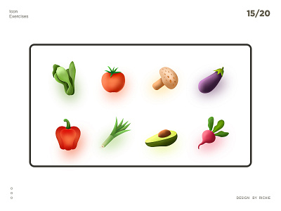 Vegetable Icon design icon illustration ui